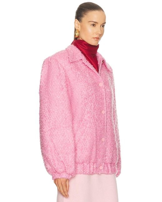ROWEN ROSE Pink Bomber Jacket