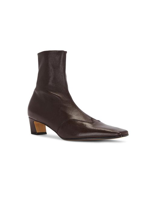 Khaite Brown Nevada Ankle Stretch 40 Boot