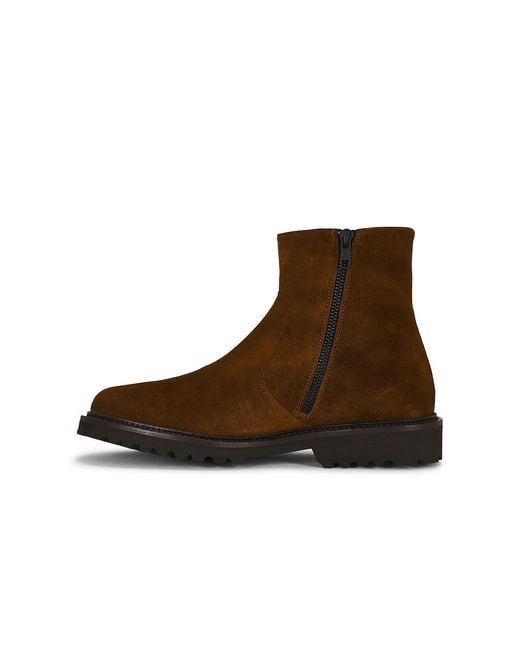 Common Projects Brown Suede Zipper Boot Piuma for men