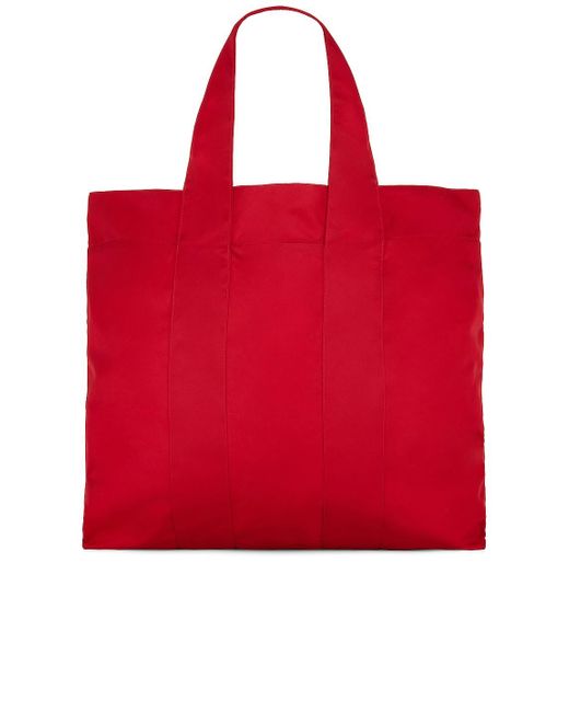 The Row Synthetic Nylon Shopper Bag in Bright Cherry & Ivory (Red) Lyst UK