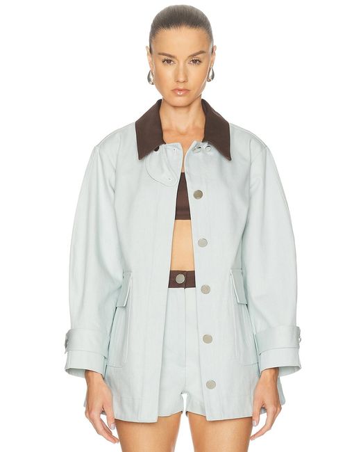 Matthew Bruch White Cargo Barn Jacket