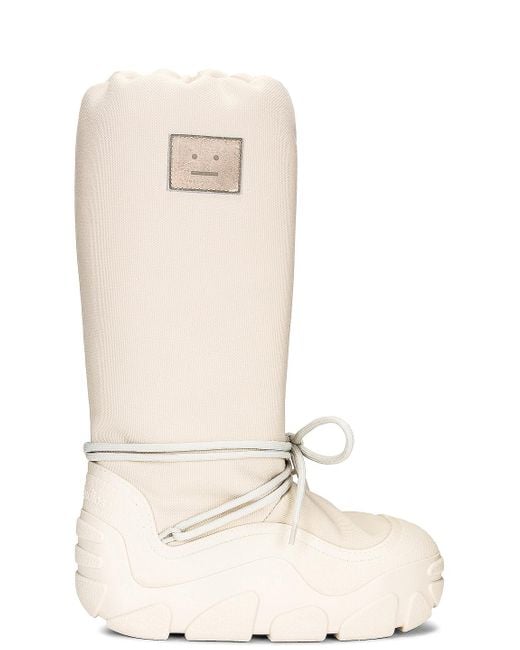 Acne Studios Knee High Boot in Natural | Lyst