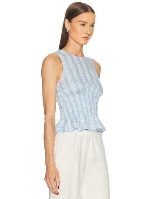 Staud Blue Culver Top