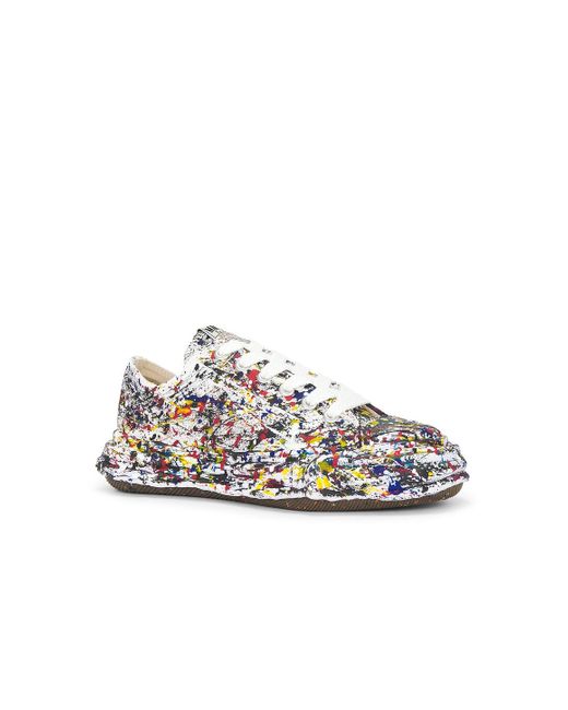Maison Mihara Yasuhiro White Peterson 23 Original Sole Sputtering Canvas Low-Top Sneaker for men