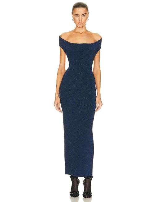 Alaïa Blue Alaïa Df Gown
