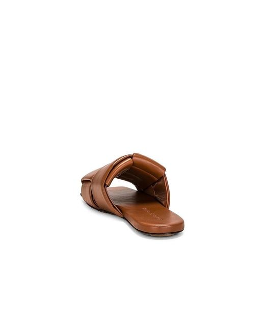 Bottega Veneta Brown Patch Mule Flat Sandal