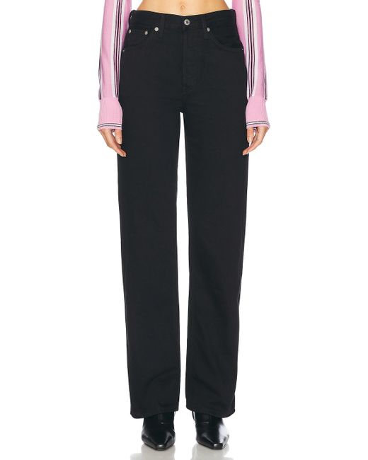 Re/done Blue 90S High Rise Loose Jeans