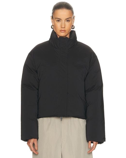 Alexander Wang Black Cropped Puffer Jacket