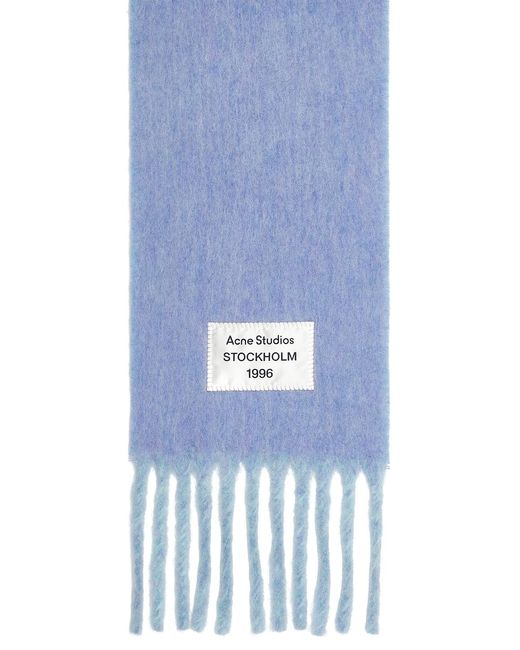 Acne Blue Volly Scarf