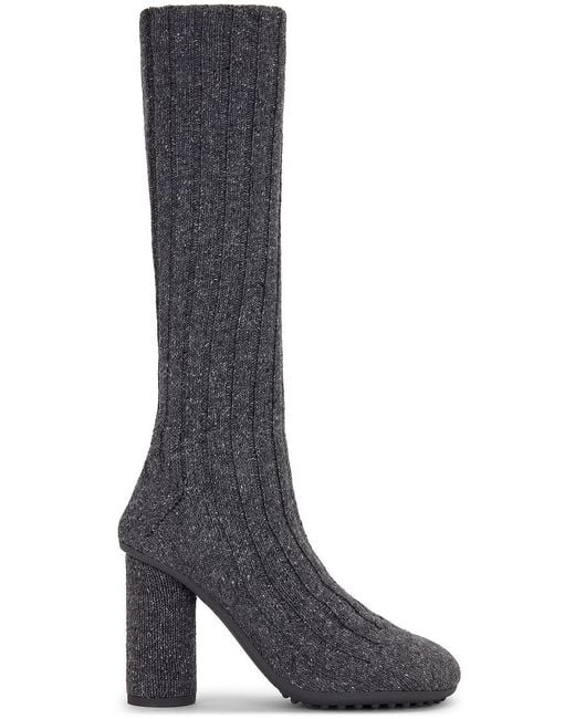 Bottega Veneta Black Atomic Wool Sock Boot