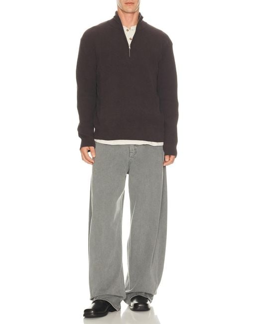 NN07 Gray Danny Half Zip 6429 for men