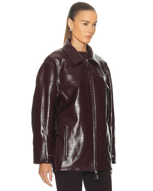 Courreges Brown Maxi Bomber Jacket