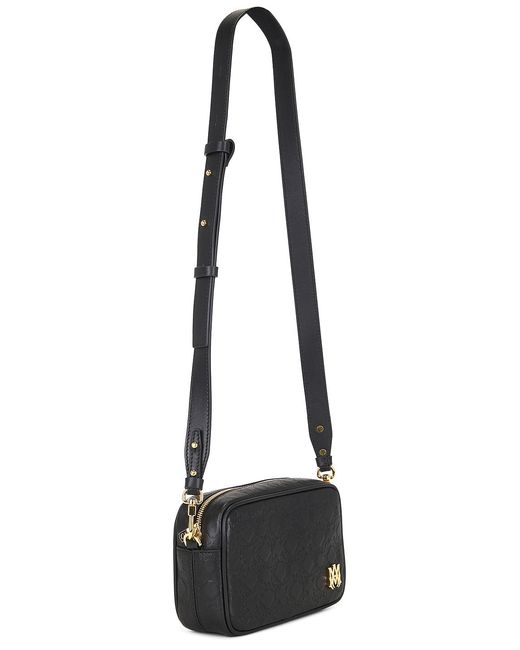 Amiri Black Ma Quad Leather Camera Case for men