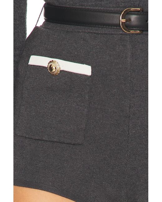 Self-Portrait Black Knit Short