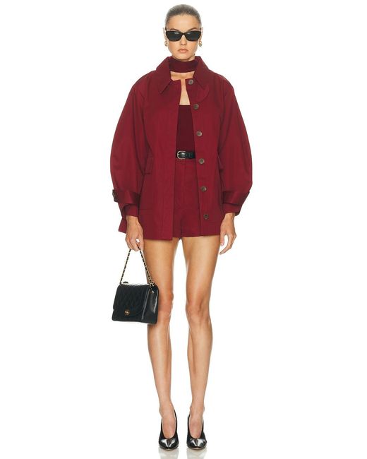 Matthew Bruch Red Cargo Barn Jacket
