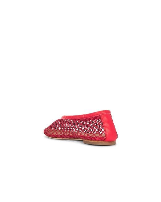Staud Red Alba Ballet Flat