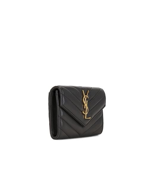 Saint Laurent Black Small Envelope Wallet