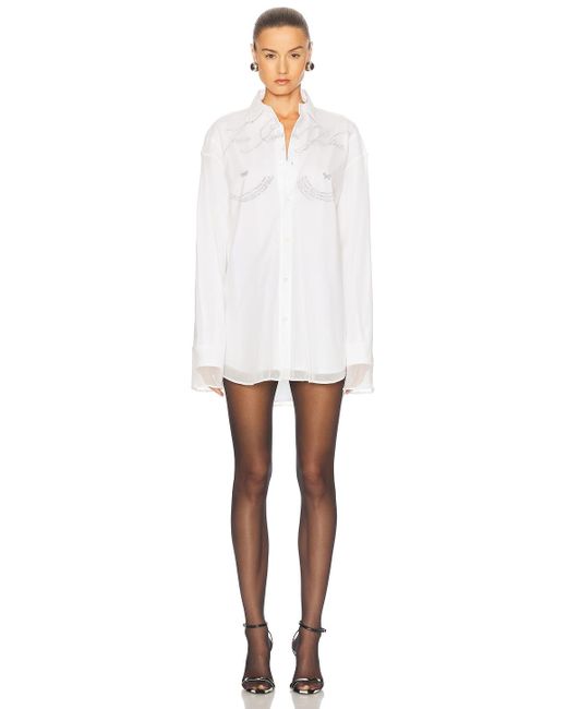 Jean Paul Gaultier White Long Sleeve Shirt