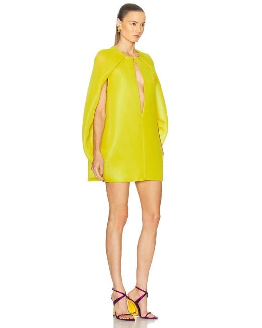 Brandon Maxwell Yellow The Juniper Dress
