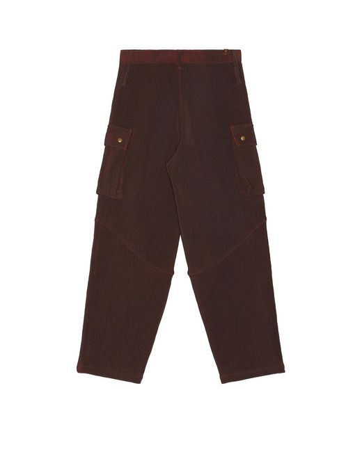 Isa Boulder Brown Blaze Cargo Pants for men