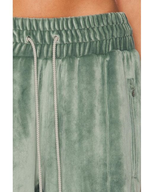 Priscavera Green Velour Track Pant