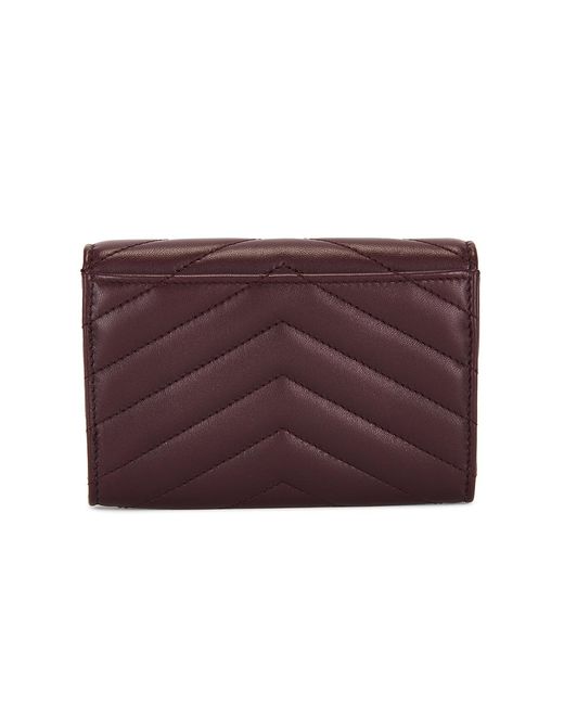 Saint Laurent Purple Small Envelope Wallet