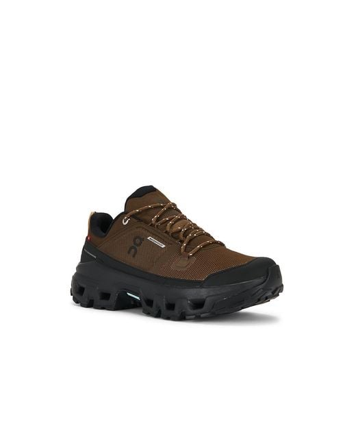 On Shoes Brown Cloudrock Low Wp for men