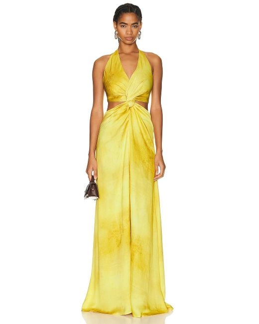 Silvia Tcherassi Yellow Camila Dress