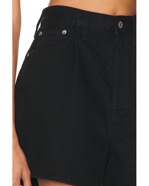 Agolde Black Rhoda Short