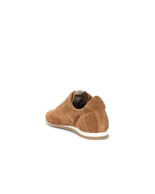 Totême  Brown Flex Suede Sneaker