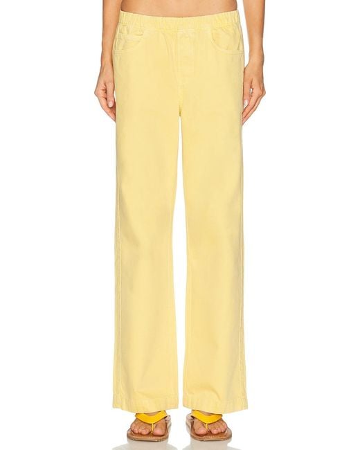 Staud Yellow Stroll Straight Leg