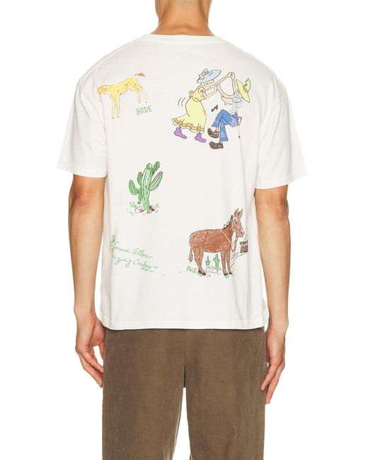 Bode Brown River City Tee for men