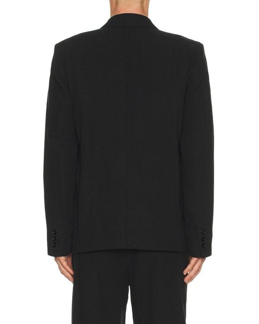 Palmes Black Double Breasted Blazer for men
