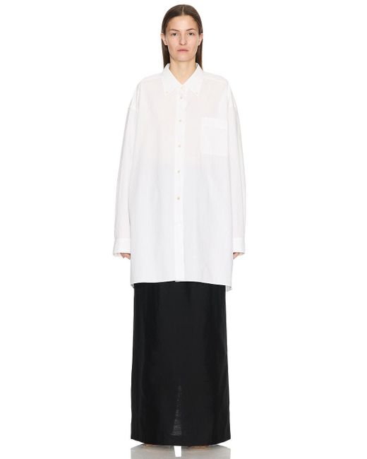 The Row White Victoria Shirt