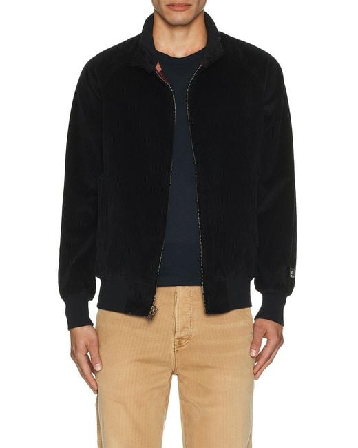 Schott Nyc Black Bomber Jacket for men