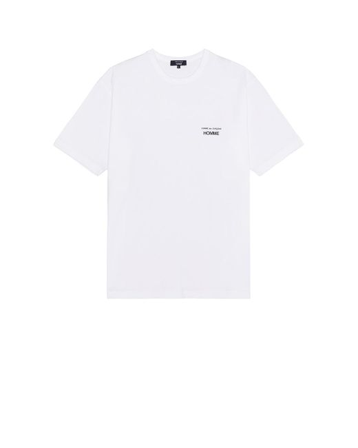 Comme des Garçons White Garment Print Tee for men