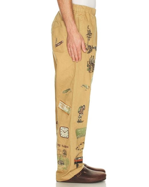 Samuel Zelig Yellow Trail Pant for men
