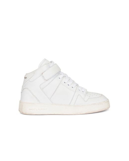 Saint Laurent White Jefferson Sneaker for men