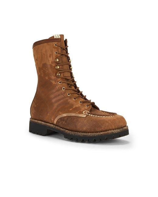 Visvim Brown Scout Moc Boots for men