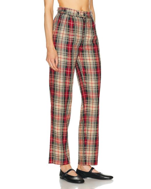Bode Red Truro Plaid Trouscer