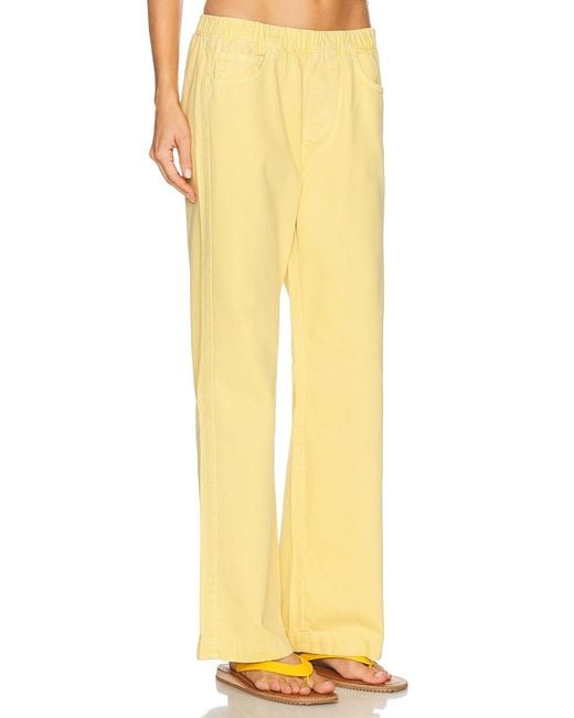 Staud Yellow Stroll Straight Leg