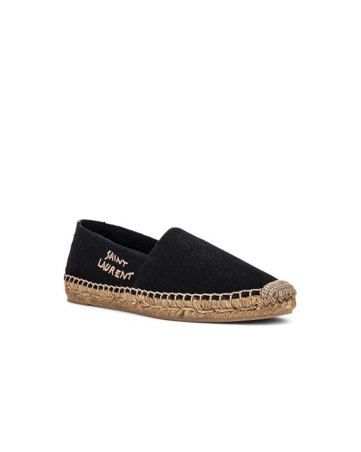 Saint Laurent Black Signature Espadrilles