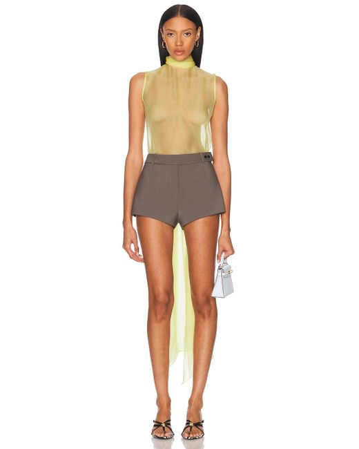 SEV Multicolor Open Back Voile Top