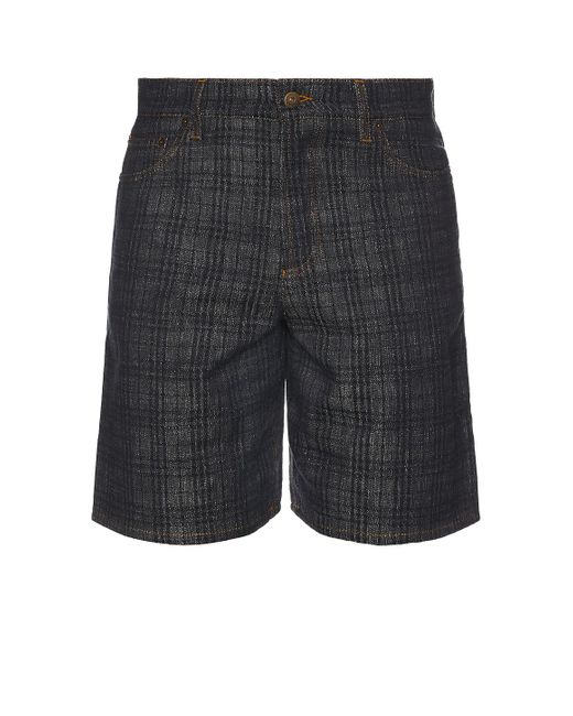 Burberry Gray Denim Short for men