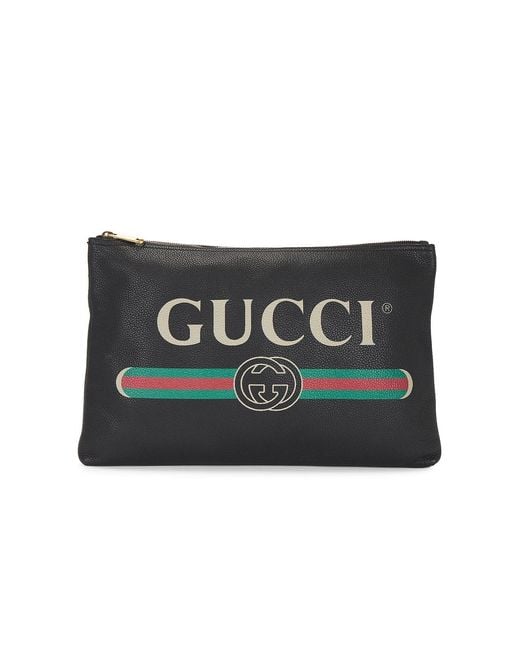 Gucci Black Portfolio Clutch