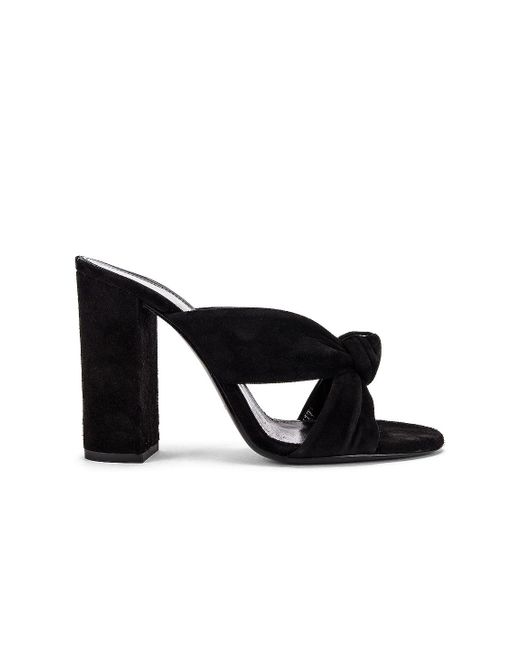 saint laurent loulou suede mules