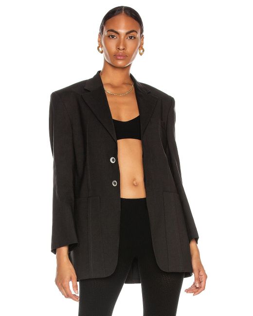 jacquemus black blazer