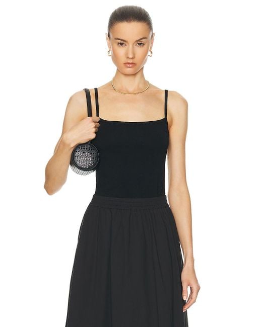 Matteau Black Everyday Singlet Top