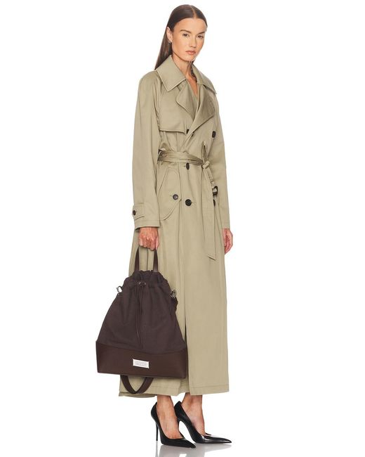 Maison Margiela Brown Medium 5Ac Daily Drawstring Backpack