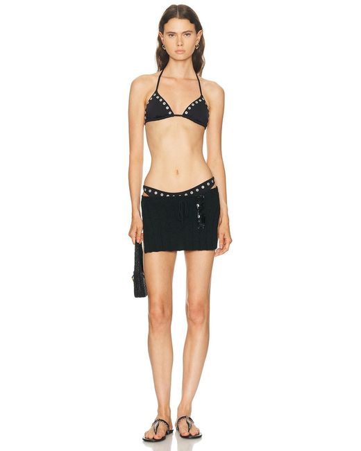 Staud Blue Gemma Bikini Bottom